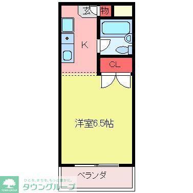 キャンパスビレッジ高坂(1K/3階)の間取り写真