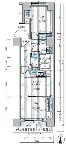 メインステージ錦糸町VIII(2DK/2階)の間取り写真
