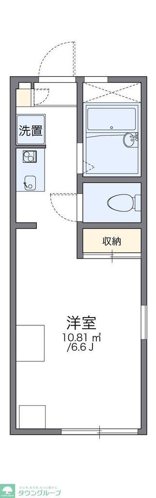 レオパレスソレーユ(1K/2階)の間取り写真
