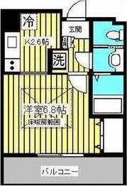 HF仙台レジデンスイースト(1K/10階)の間取り写真