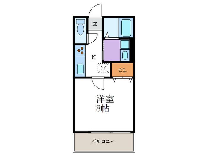 MAISON A LOUER(1K/1階)の間取り写真