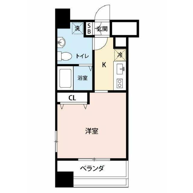 マストライフ目黒南(1K/2階)の間取り写真