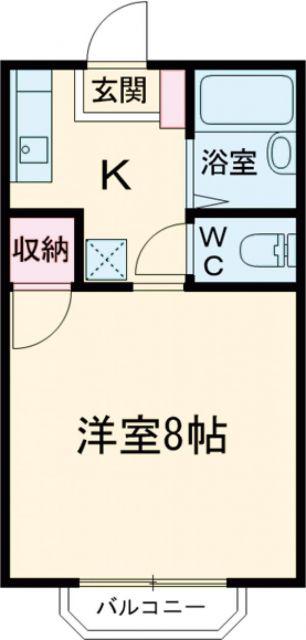 メゾンRN(1K/1階)の間取り写真