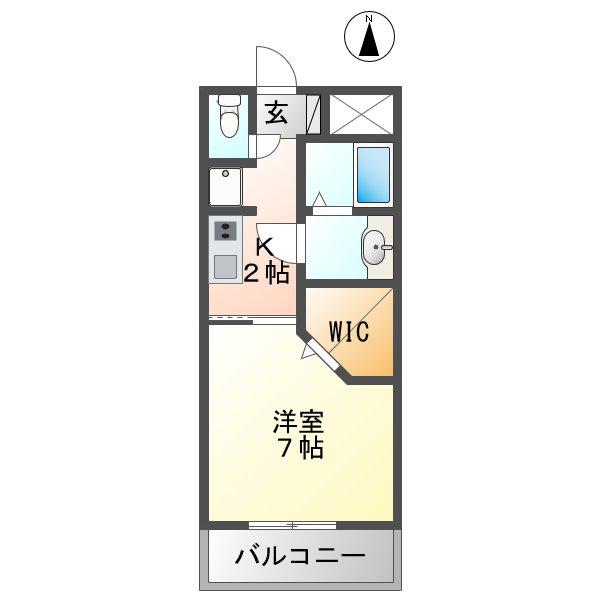 PRIMAVERA(1K/3階)の間取り写真