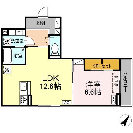 D-ROOM甲府市国母 B棟