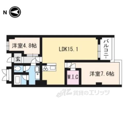 イヌイ星の子ハイツ(3LDK/3階)の間取り写真