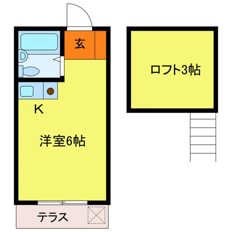 グレース東毛呂 1階階 間取り