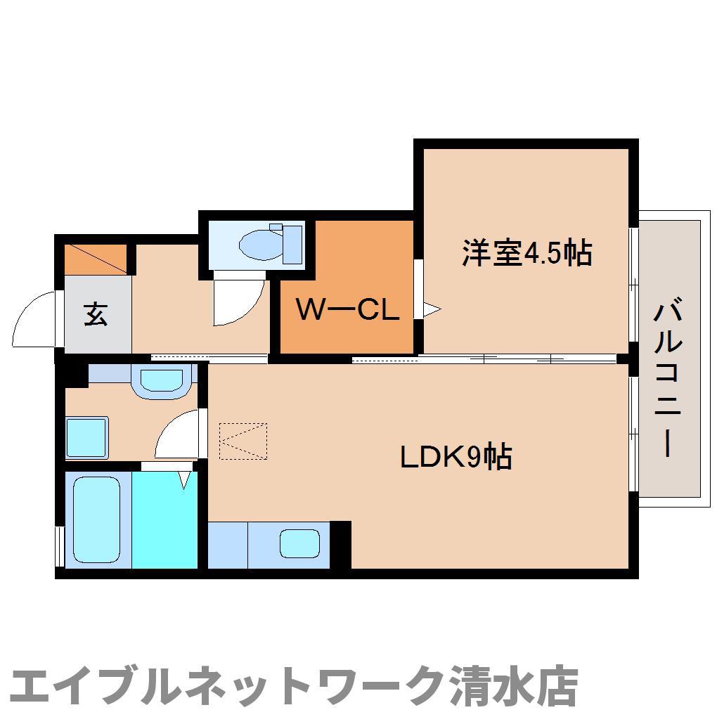 フローラ(1LDK/1階)の間取り写真