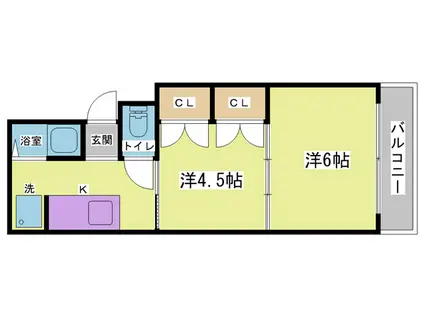 オーナーズマンション(2K/3階)の間取り写真