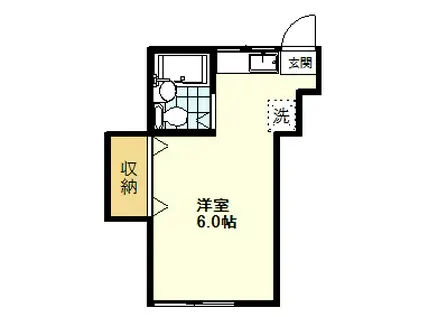 ハイツONO(ワンルーム/2階)の間取り写真