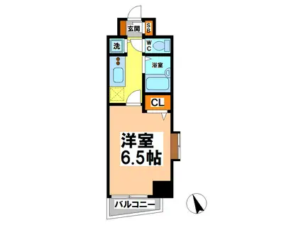 トーシンフェニックス吉祥寺クアトロ(1K/7階)の間取り写真