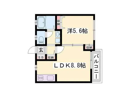 コート・NOMURA(1LDK/1階)の間取り写真