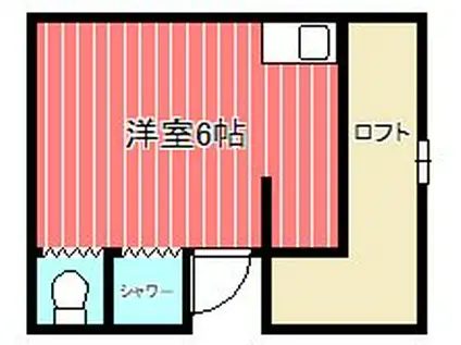 第6藤栄ビル(ワンルーム/2階)の間取り写真