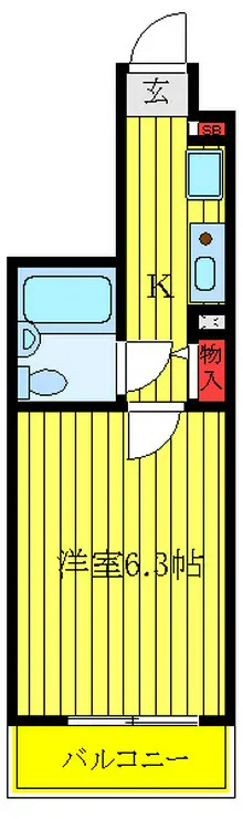 メインステージ十条 2階階 間取り