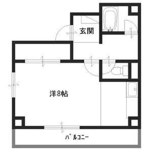 メゾン白鷺(ワンルーム/4階)の間取り写真