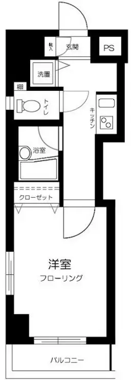 スカイコートヌーベル神田 4階階 間取り