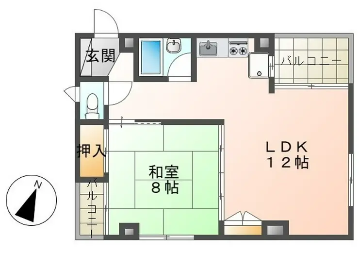 明野ビル 3階階 間取り