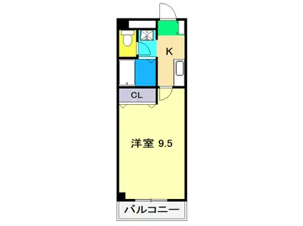 エポカ大川筋(1K/6階)の間取り写真