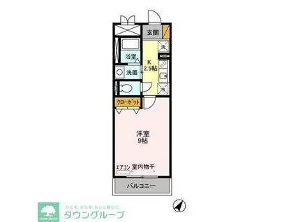 メゾンプログレス(1K/4階)の間取り写真