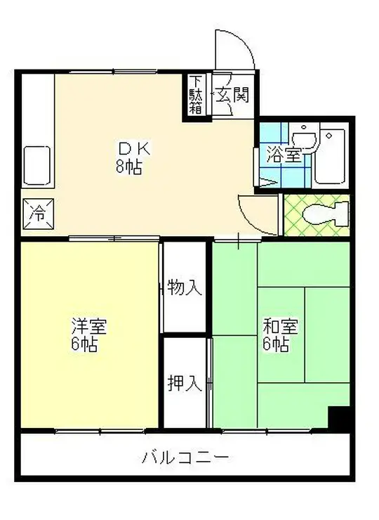 さつきハイツ 2階階 間取り