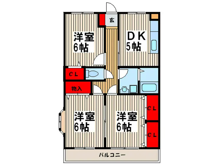レジデンスヨシダ 3階階 間取り