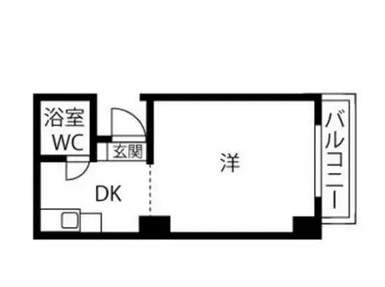 プレスイン名駅南(1DK/4階)の間取り写真