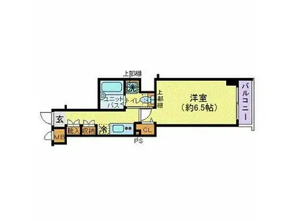 ZOOM東銀座(1K/8階)の間取り写真