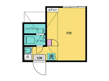 ルミエール(ワンルーム/2階)の間取り写真