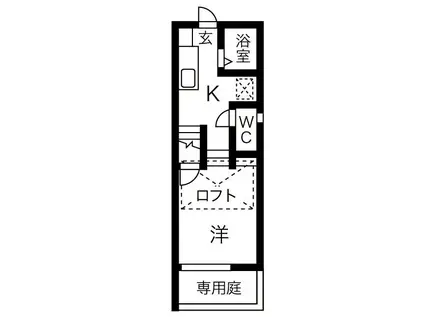 地下鉄桜通線 鳴子北駅 徒歩5分 2階建 築10年(1SK/1階)の間取り写真
