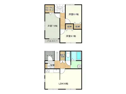 メゾンいずみ(3DK/1階)の間取り写真