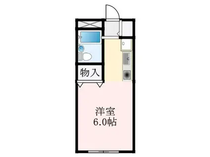 アドバンス(1K/1階)の間取り写真