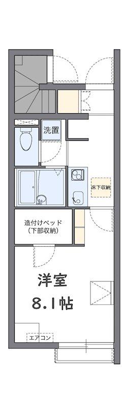 レオネクスト日明(1K/2階)の間取り写真