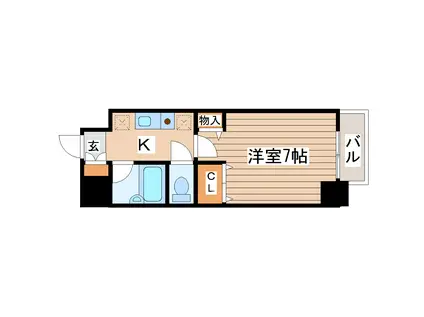 リバーシティ上杉(1K/11階)の間取り写真