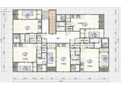 ESPERIA(1LDK/1階)の間取り写真
