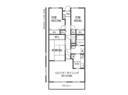 ノブレス幕張本郷II(3LDK/1階)の間取り写真