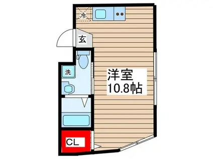 ARBUSTO HILLS(ワンルーム/1階)の間取り写真