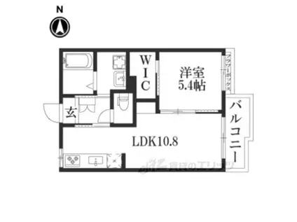 ポニーハイツ(1LDK/2階)の間取り写真