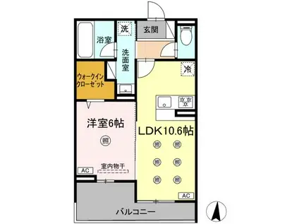 M&S RESIDENCE LIEN(1LDK/3階)の間取り写真