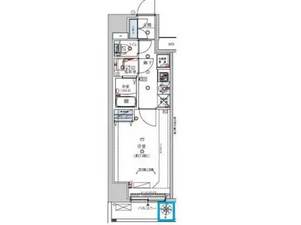レグジー清澄白河(1K/5階)の間取り写真