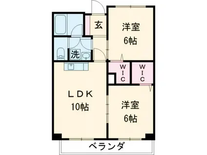 人吉ビル(2LDK/5階)の間取り写真