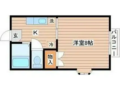 ハウスセンチュリー(1K/2階)の間取り写真