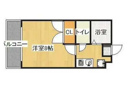 アイボリーハイツC棟 202(1K/2階)の間取り写真