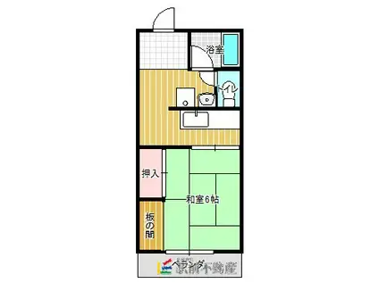 佐賀アサノビル(1K/4階)の間取り写真