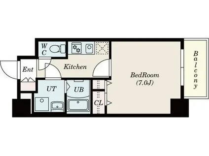 RESIDENCIA御器所(1K/3階)の間取り写真