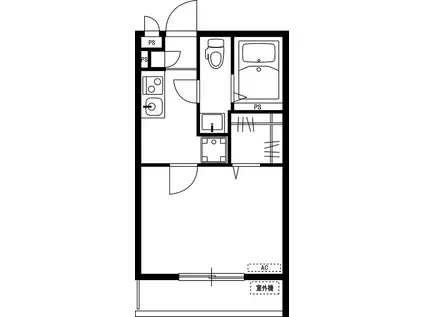 リブリ・COMODO(1K/2階)の間取り写真