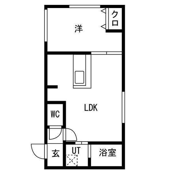 HEIMAT OYACHI(1LDK/1階)の間取り写真