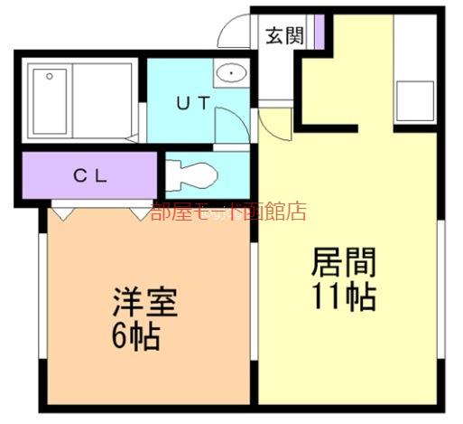 レラ美原(1LDK/2階)の間取り写真