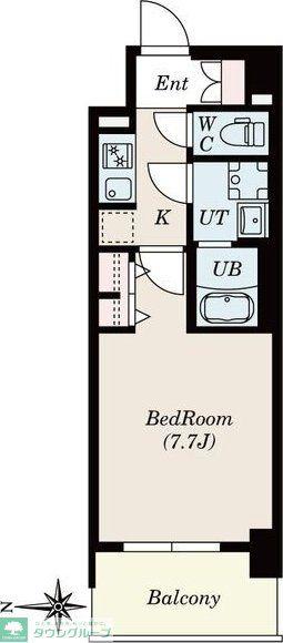 S-RESIDENCE堀田BEAUTE(1K/10階)の間取り写真