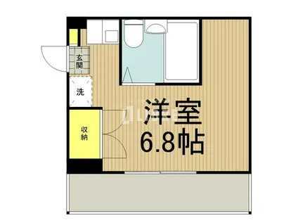 メゾンドサンベール(ワンルーム/1階)の間取り写真