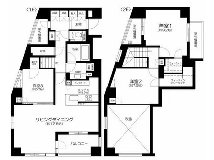 クラッシィハウス浜田山(3LDK/7階)の間取り写真